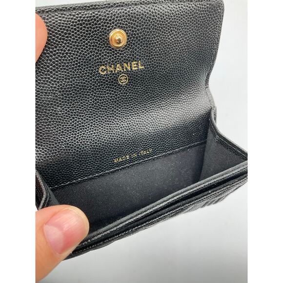 Chanel Wallet- Black and Gold, 4.5 x 3 in - Picture 4 of 8